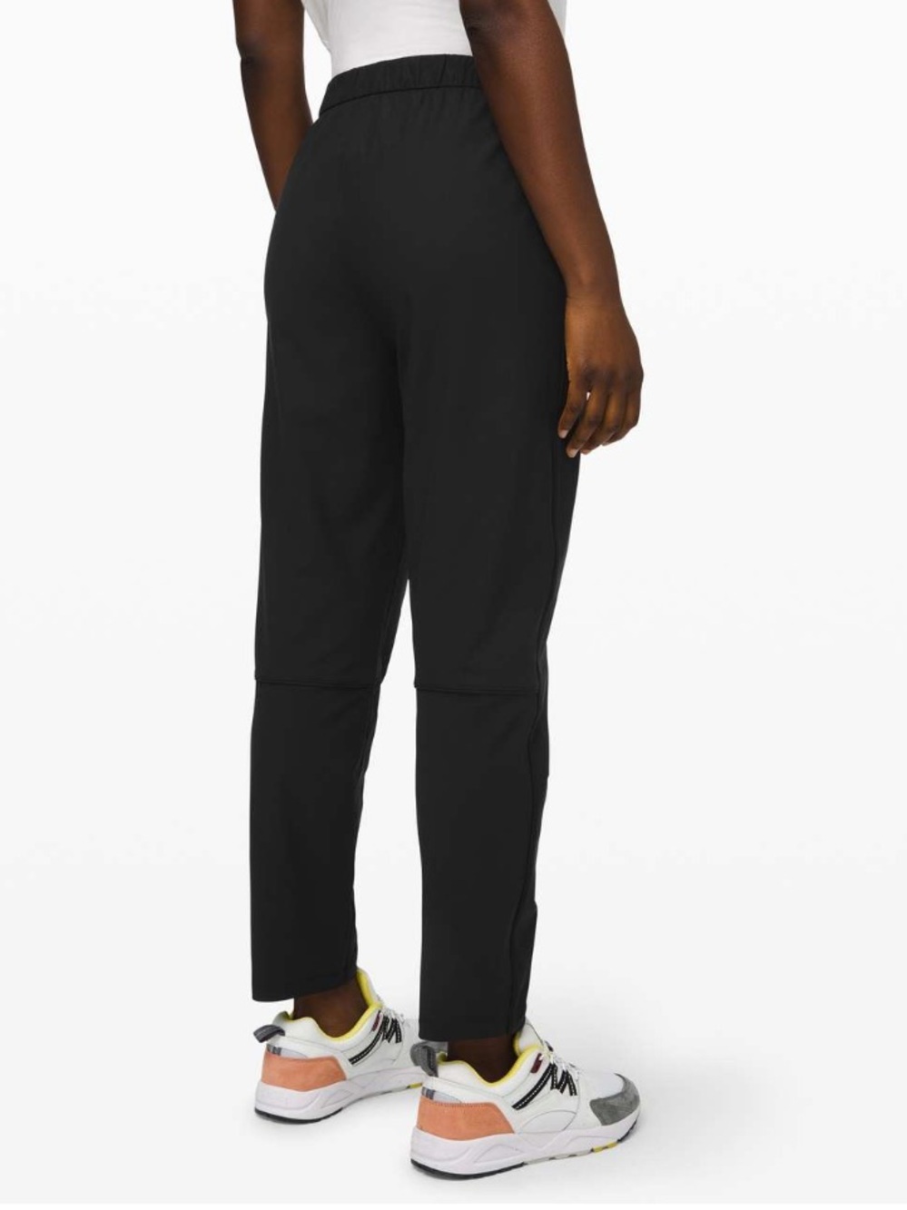 LULULEMON Essential High Rise Trouser Pants in Black size 8 Pleated Front Ankle - Picture 2 of 9